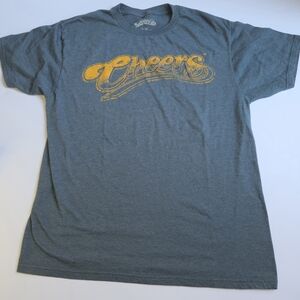 Cheers Graphic Blue Gray T-Shirt